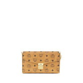MCM Beige Fabric Shoulder Bag
